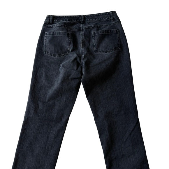 J. McLaughlin Black Mid Rise Stretch Straight Leg Jeans - Picture 9 of 14